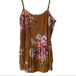 50 ODDI - Mustard Yellow floral camisole